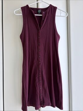 wild fable Sleeveless Button-Front Mini Dress in Plum